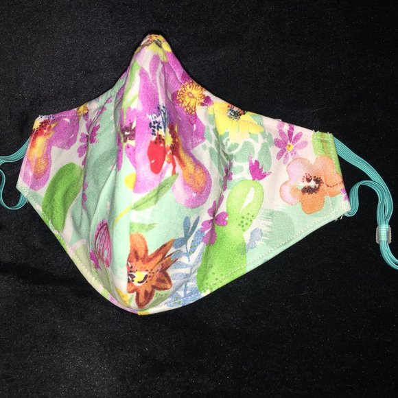 Reusable / Washable Sculpted Mask Cactus Flower #4 - Picture 5 of 11